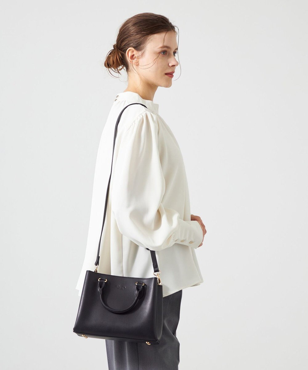 LA BAGAGERIE 【MONICA】スクエア2WAYハンドバッグ 