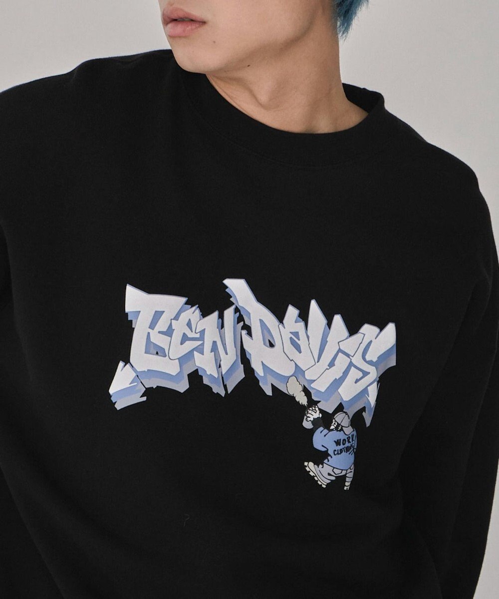 WEGO 【ユニセックス着用ITEM/MLサイズ展開】別注BENDAVISバブルロゴプルオーバー 