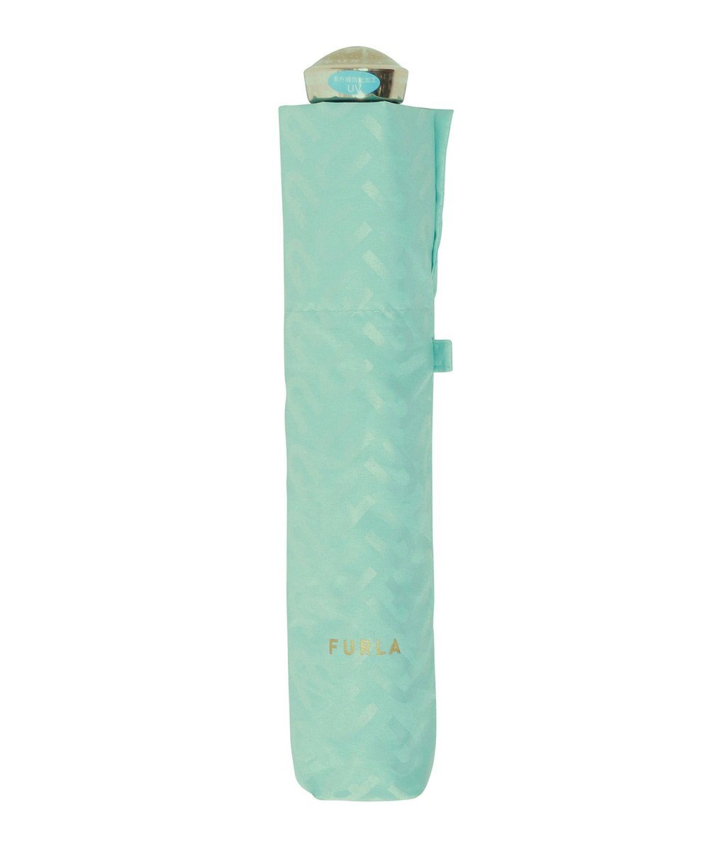 MOONBAT フルラ (FURLA) 折りたたみ傘 雨傘 ジャカード モノグラム ベア UV 軽量 