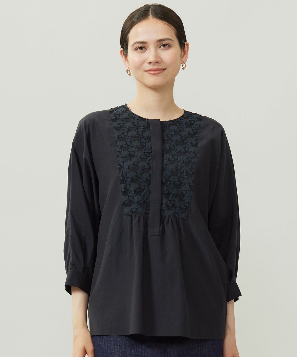 自由区 S シアージオメトリックジャカードプルオーバー ブラウス 