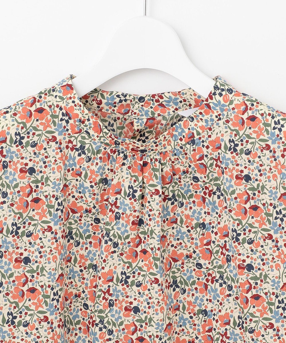 J.PRESS LADIES S 【洗える】LIBERTY Pepper&Coward スタンドカラー ブラウス 