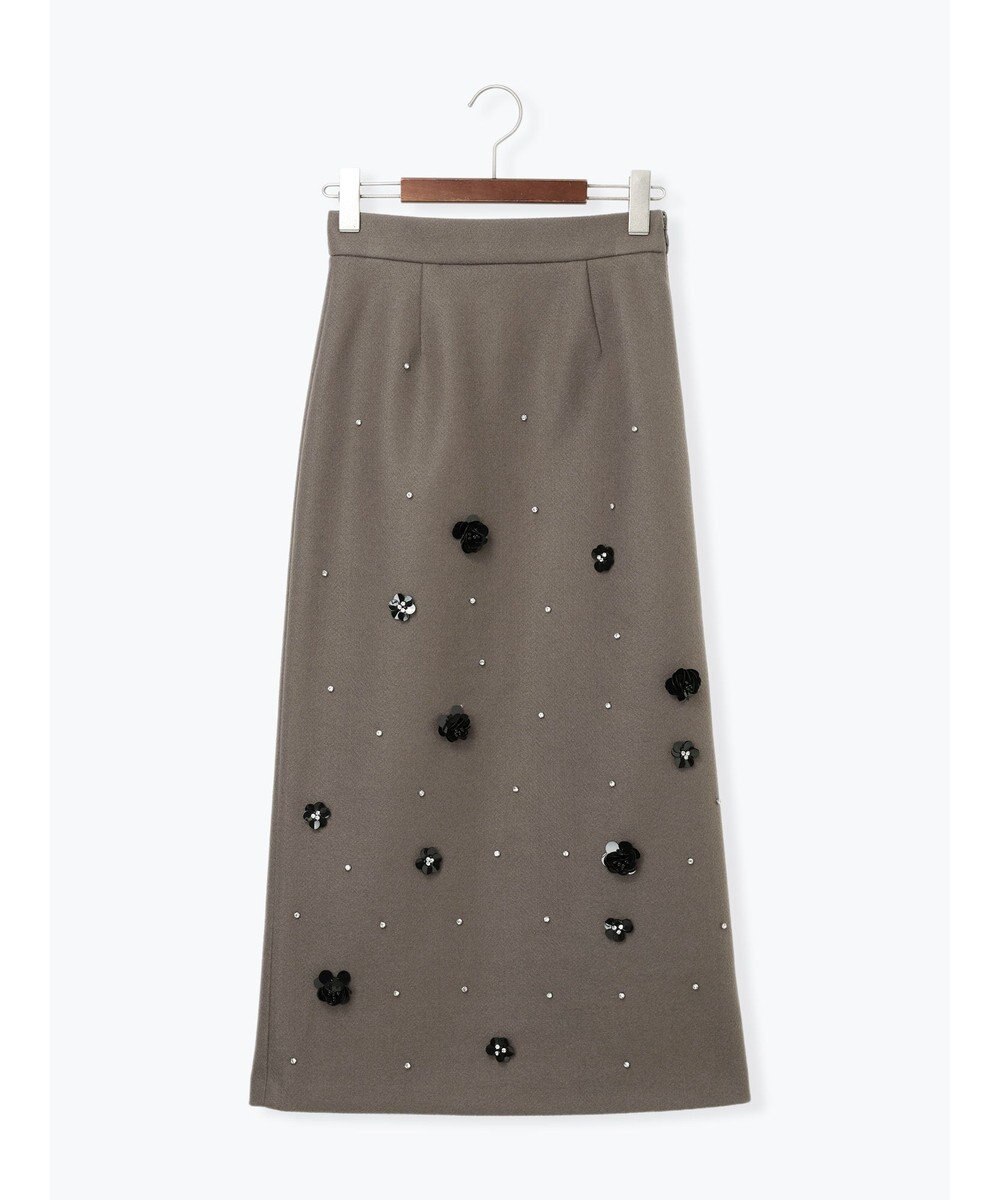 Te chichi ビジューデザインナロースカート《2025winter catalog item》 