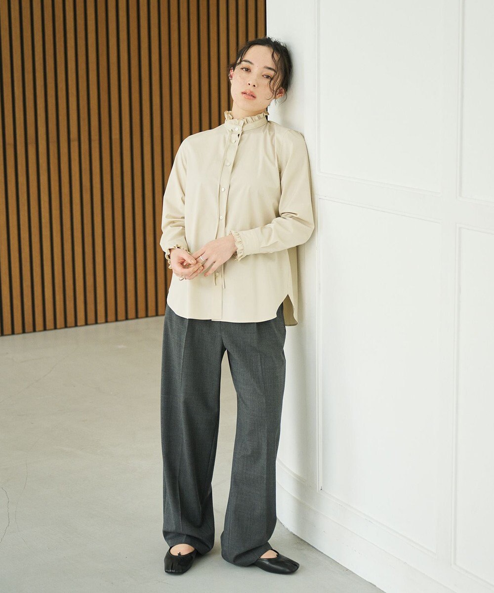 #Newans フリルカラーノーブルブラウス 