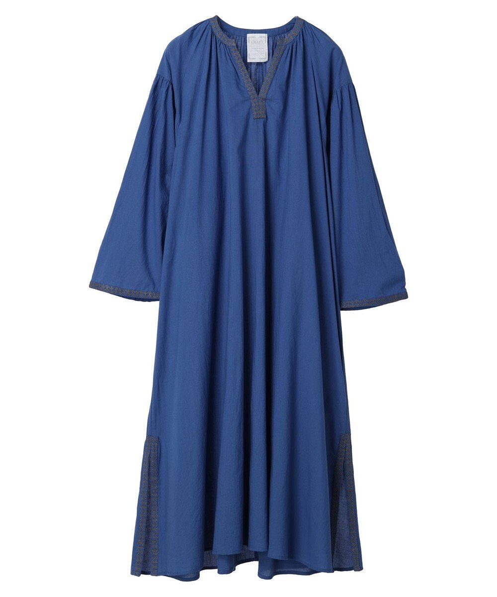 CRAFT STANDARD BOUTIQUE ★インドコットン　ボタニカル刺繍ワンピース 