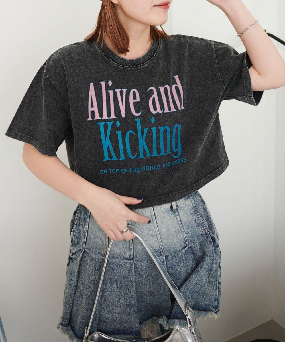 WEGO ヴィンテージウォッシュグラフィックショートT 