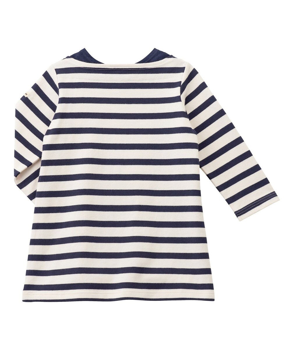 MIKI HOUSE HOT BISCUITS 【80-120cm】 ボーダー 長袖ワンピース 