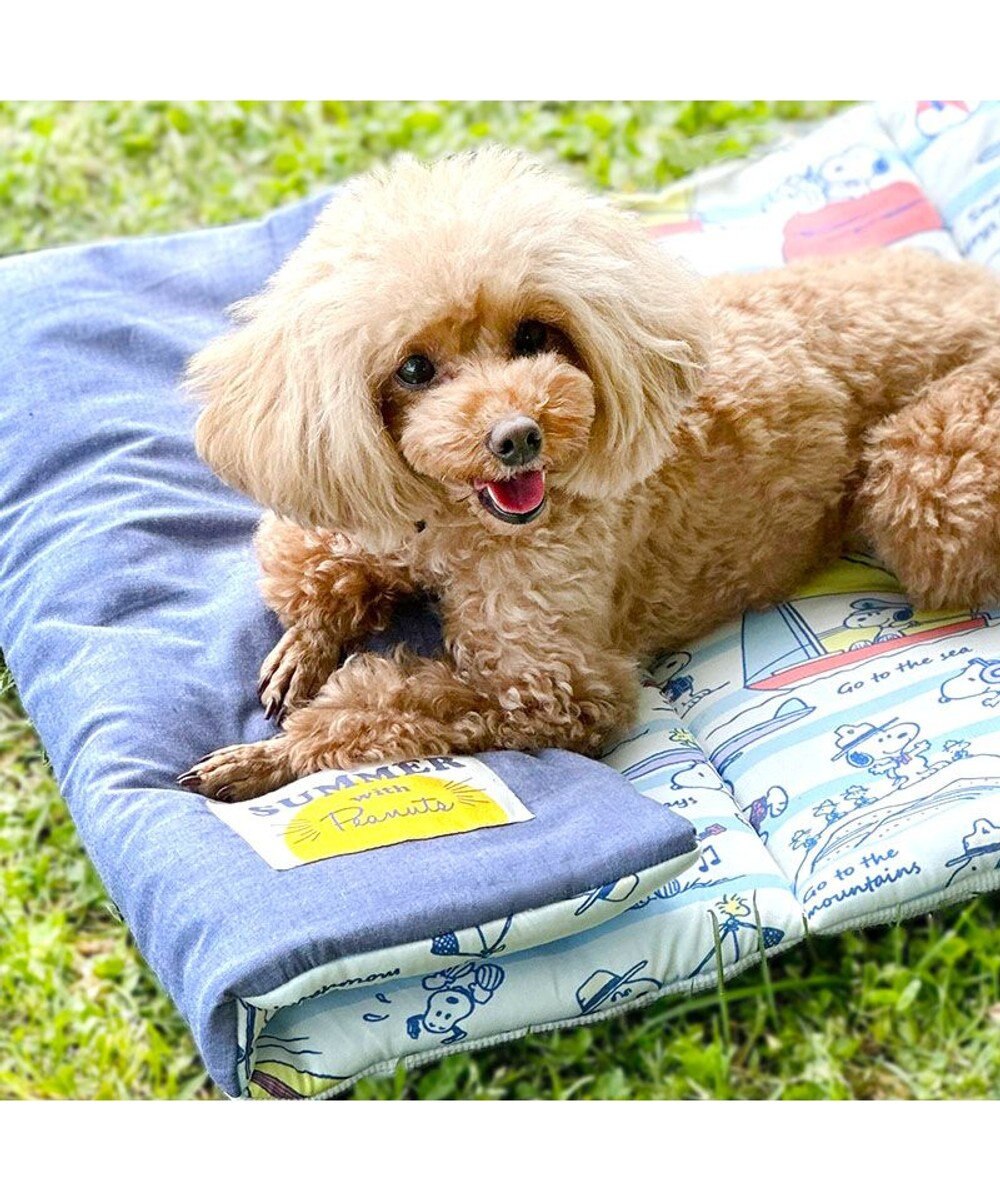 PET PARADISE スヌーピー 夏休み柄 クール ロールマット (90×45cm) 