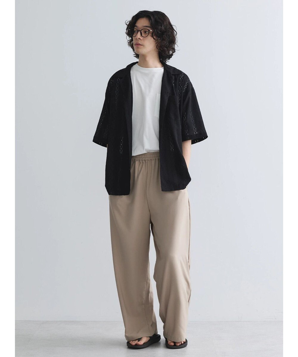 CRAFT STANDARD BOUTIQUE レースオープンカラーシャツ 