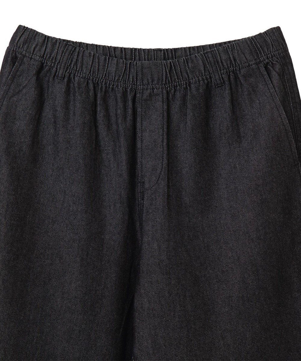 WEGO 【ユニセックス着用ITEM/ウエストゴム/SMLサイズ展開】デニムイージーストレートパンツ 