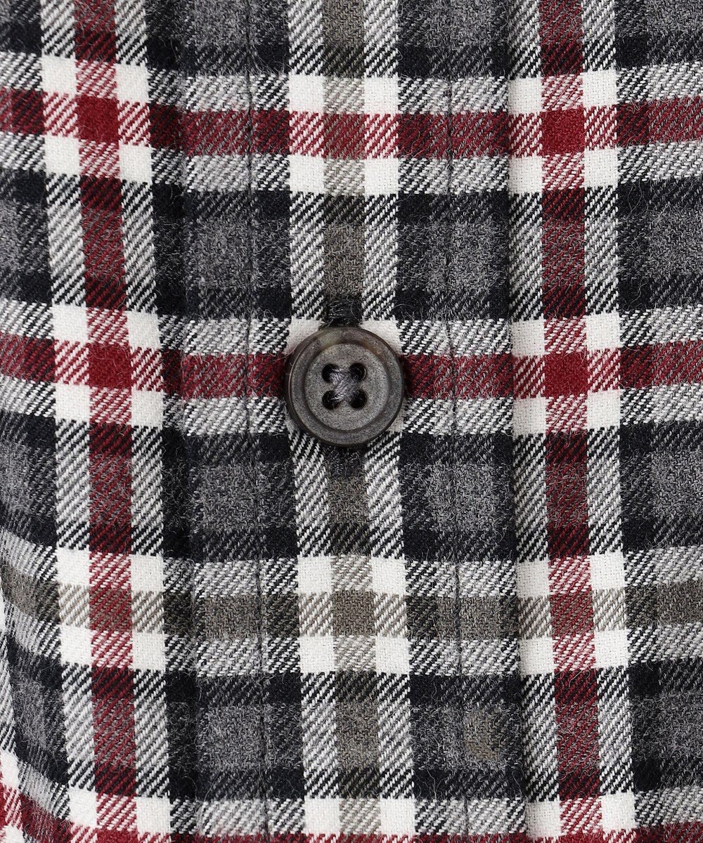 JOSEPH ABBOUD 【ネルシャツ/暖かい】ファインブラッシュド ネル チェック シャツ 