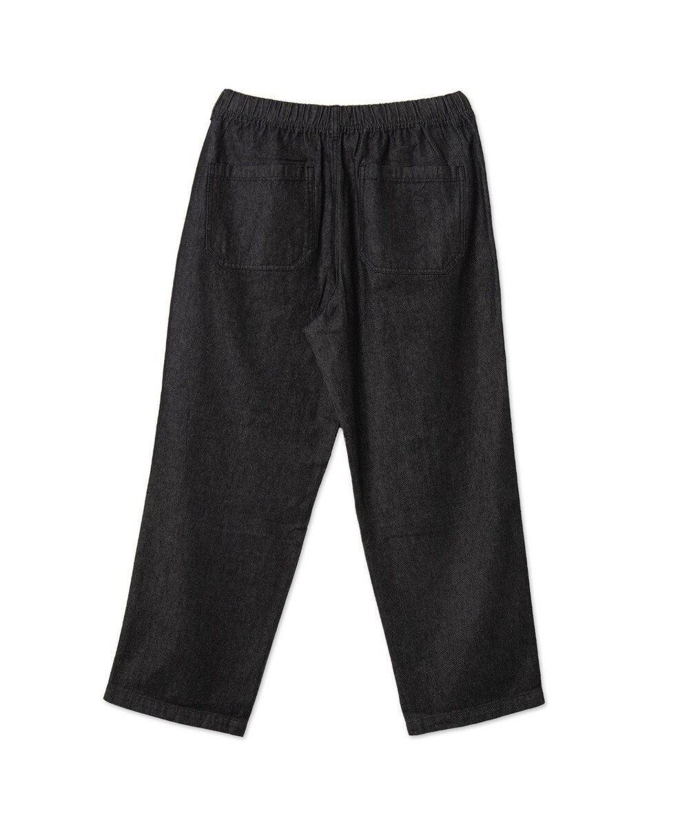 WEGO 【ユニセックス着用ITEM/ウエストゴム/SMLサイズ展開】デニムイージーストレートパンツ 