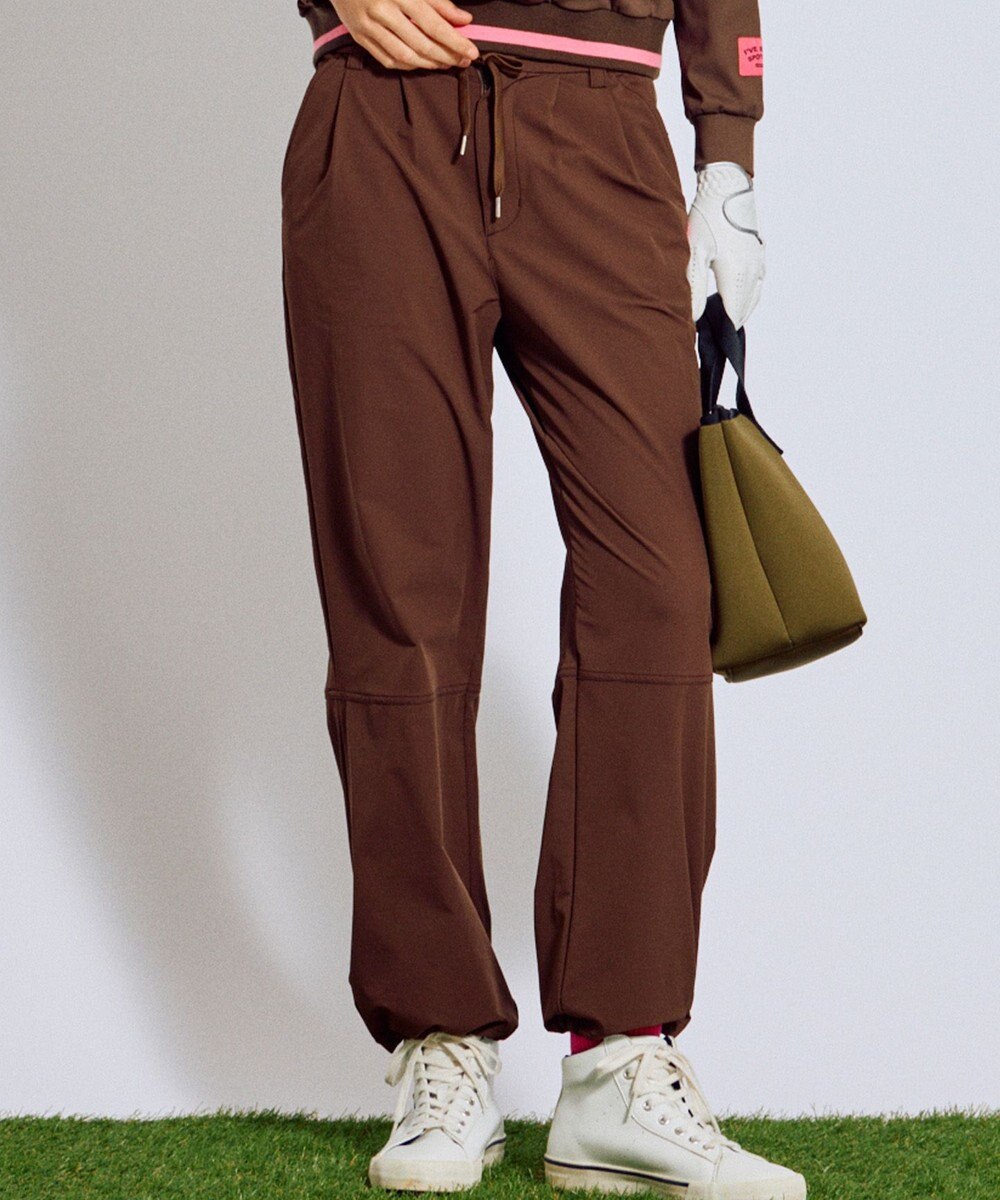 PW CIRCULUS 【ストレッチ素材】【WOMEN】セミワイド イージーパンツ ゴルフウェア レディース 