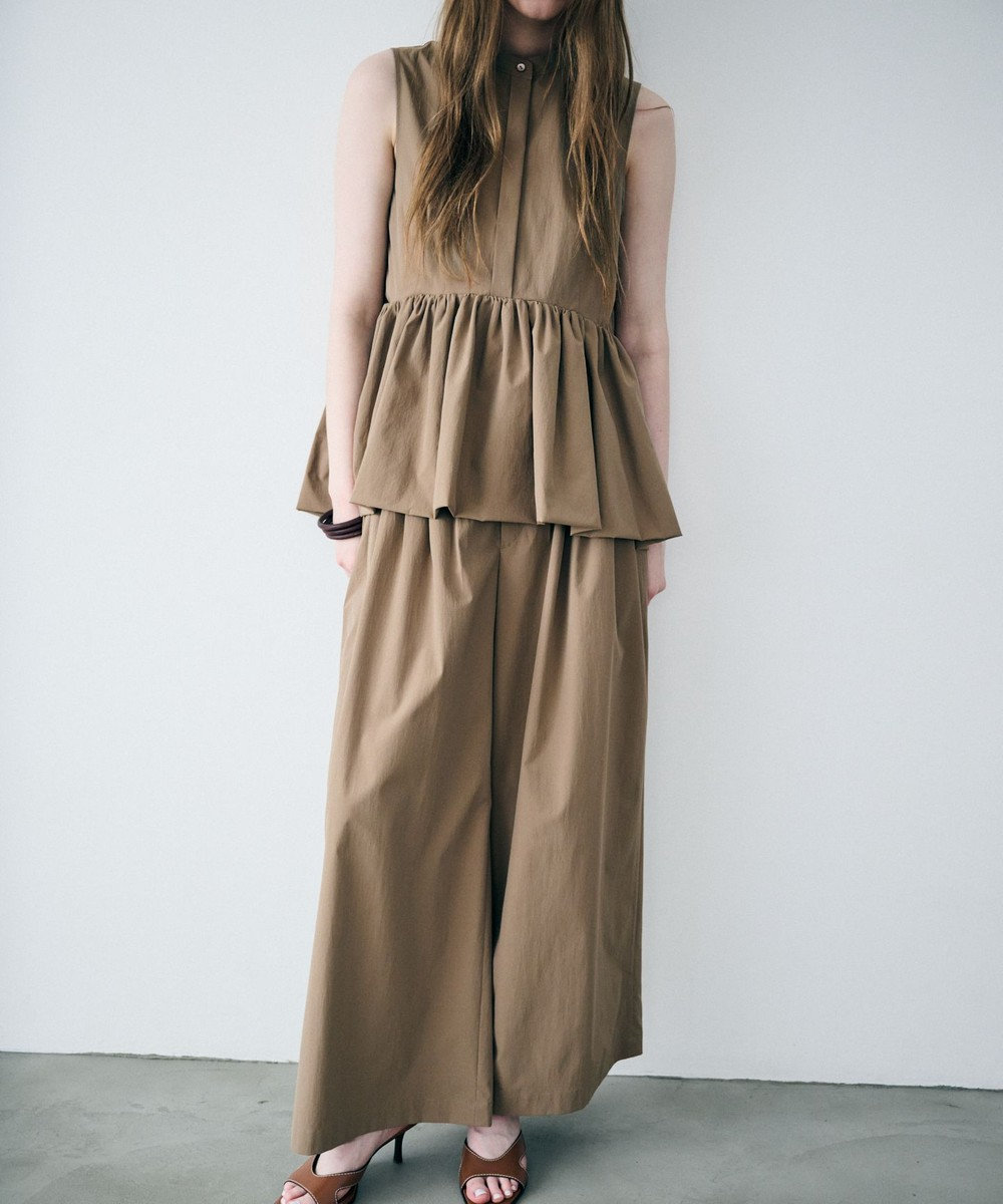 uncrave クールタッチカラータイプライター ワイドパンツ 