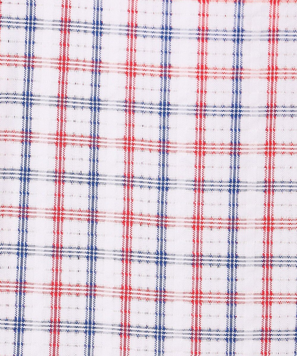 J.PRESS MEN 【KING SIZE 】【吸水速乾 / 接触冷感 / 高通気性】Aero Weave クールマックスサッカー チェック シャツ / B.D. 