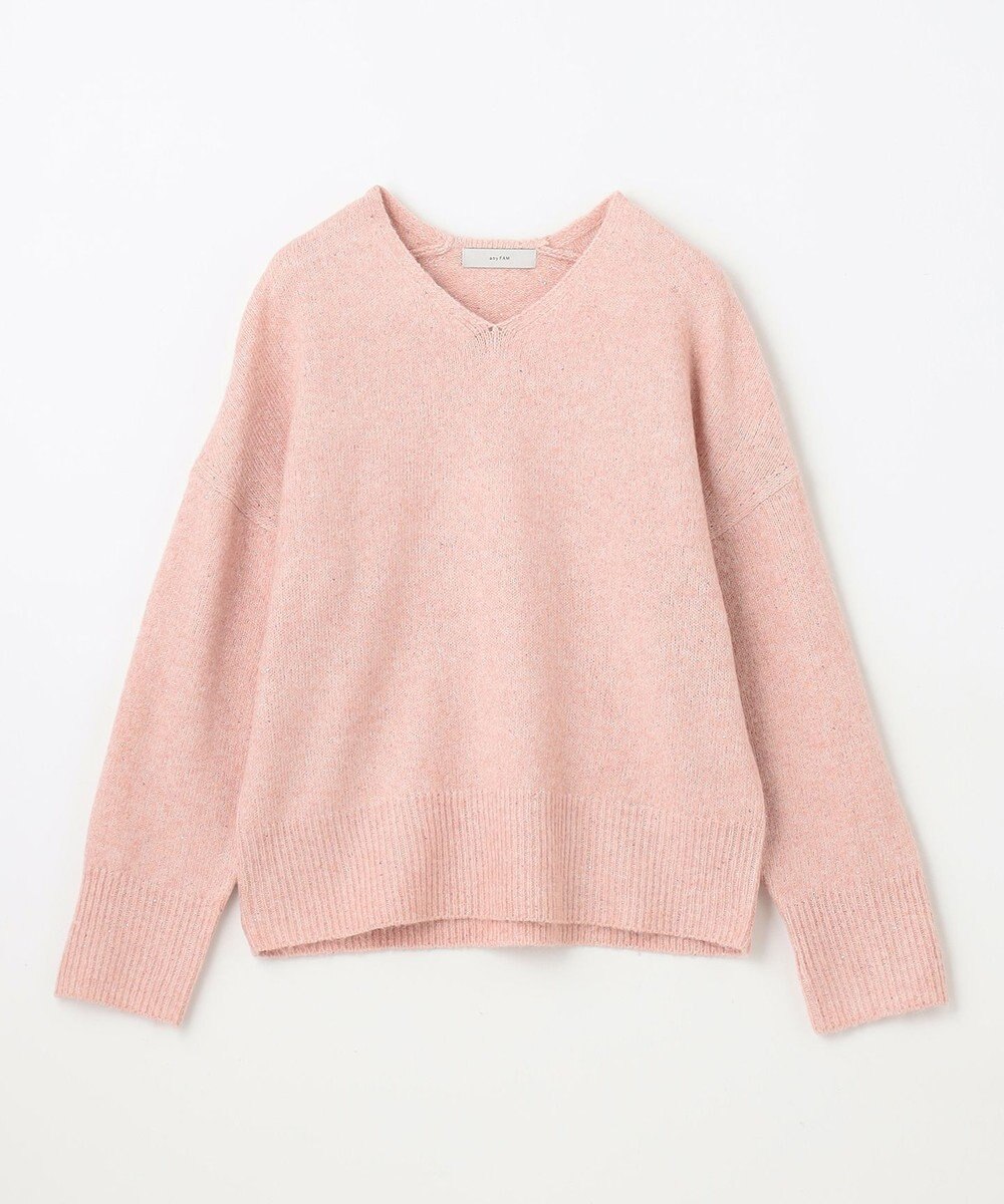 ANY シャイニースパンコールVネックニット 