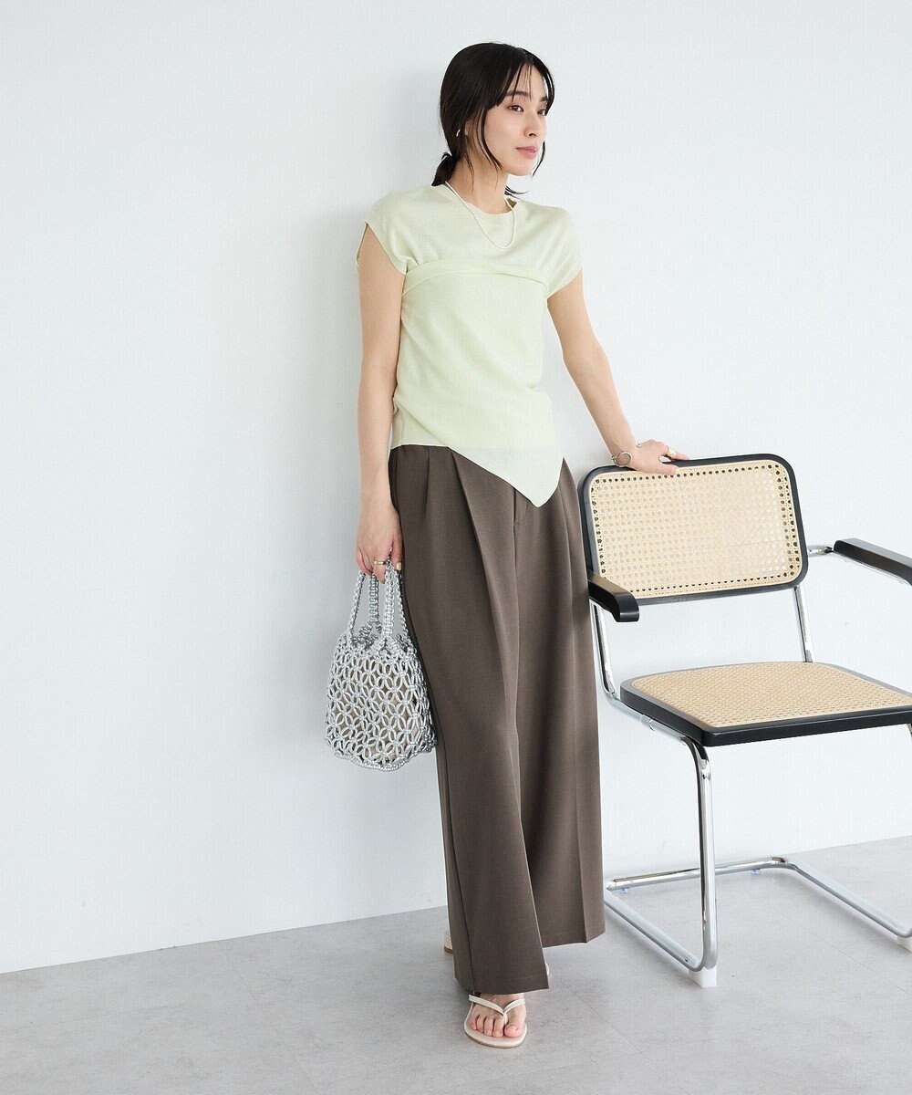 CRAFT STANDARD BOUTIQUE 【2点SET】ストール付きノースリーブニットプルオーバー 