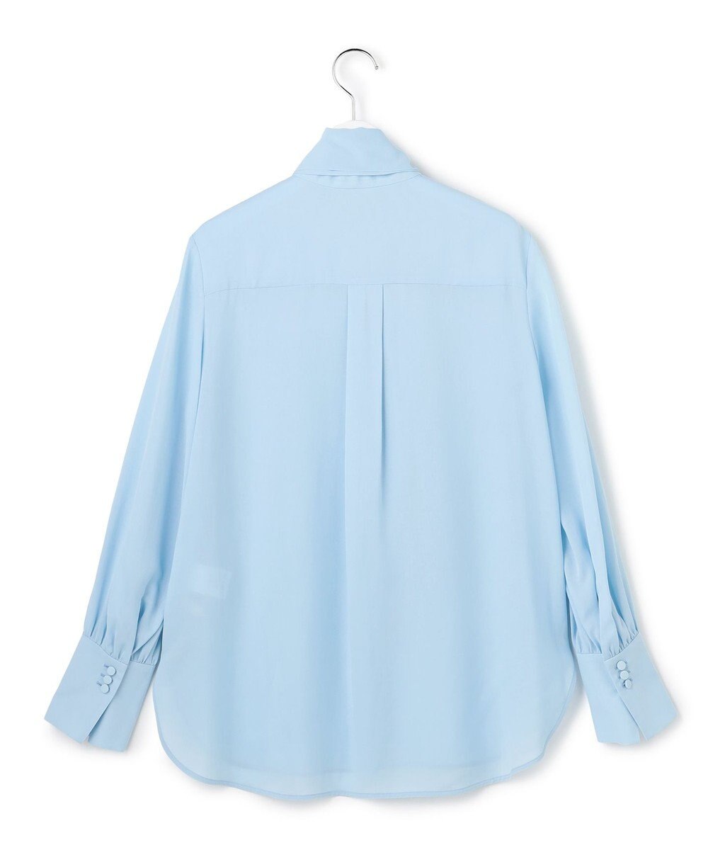 ICB L セルロースシルクビエラ ボウタイ付きブラウス 