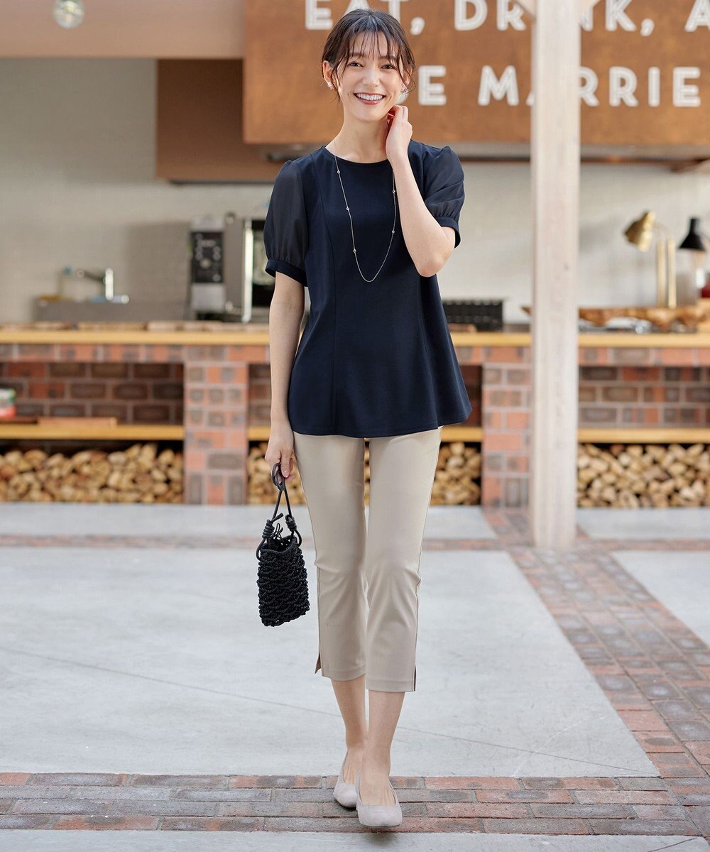 Tiaclasse 【サラごこち】ソフトペプラムカットソー 