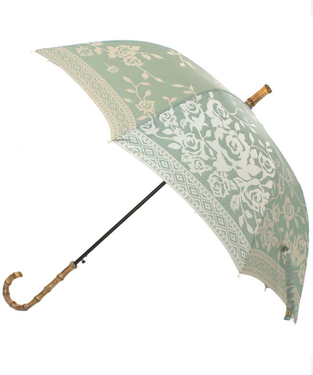 槇田商店 Kirie バラ セイジグリーン 長傘 