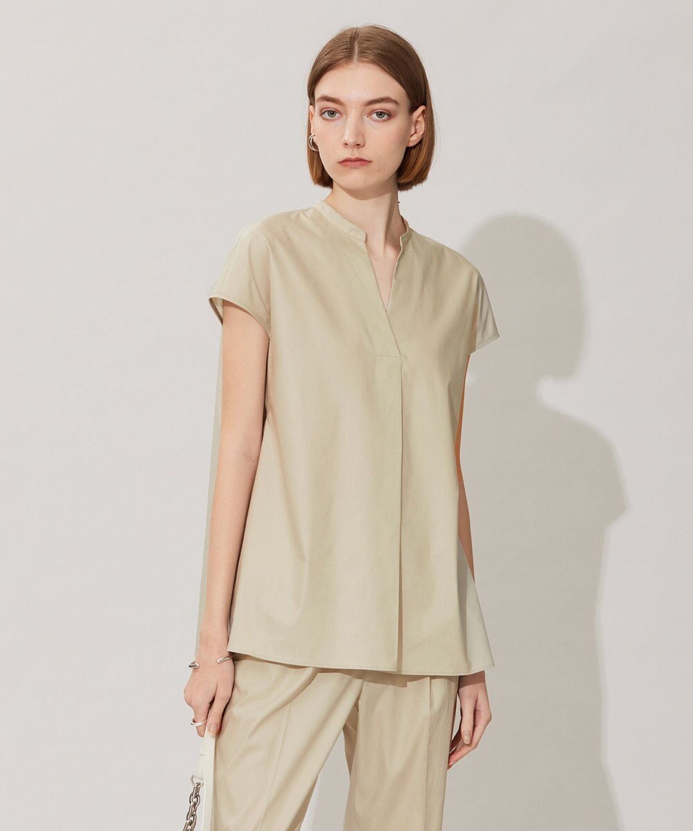 ICB L 【接触冷感・洗える】エステルラミーチンツ プルオーバーブラウス 