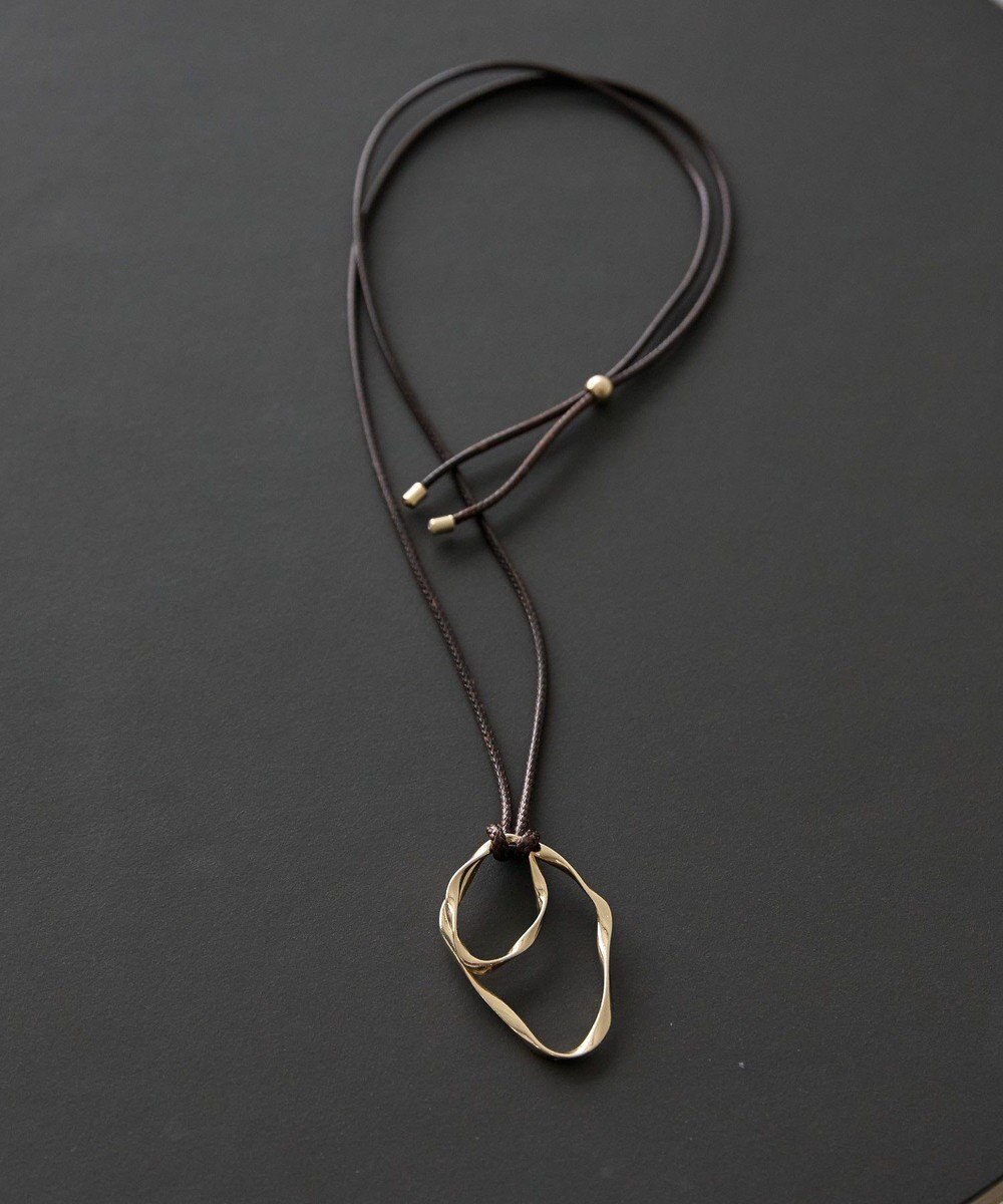 AMERICAN HOLIC ダブルメタル スライドロングネックレス 