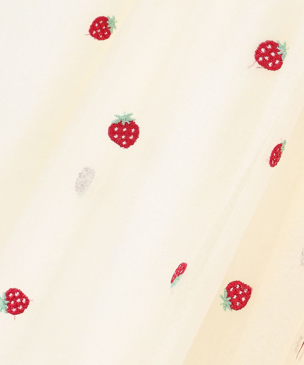 ANY KIDS 【Strawberry Collection】総刺繍 いちごチュールスカート 