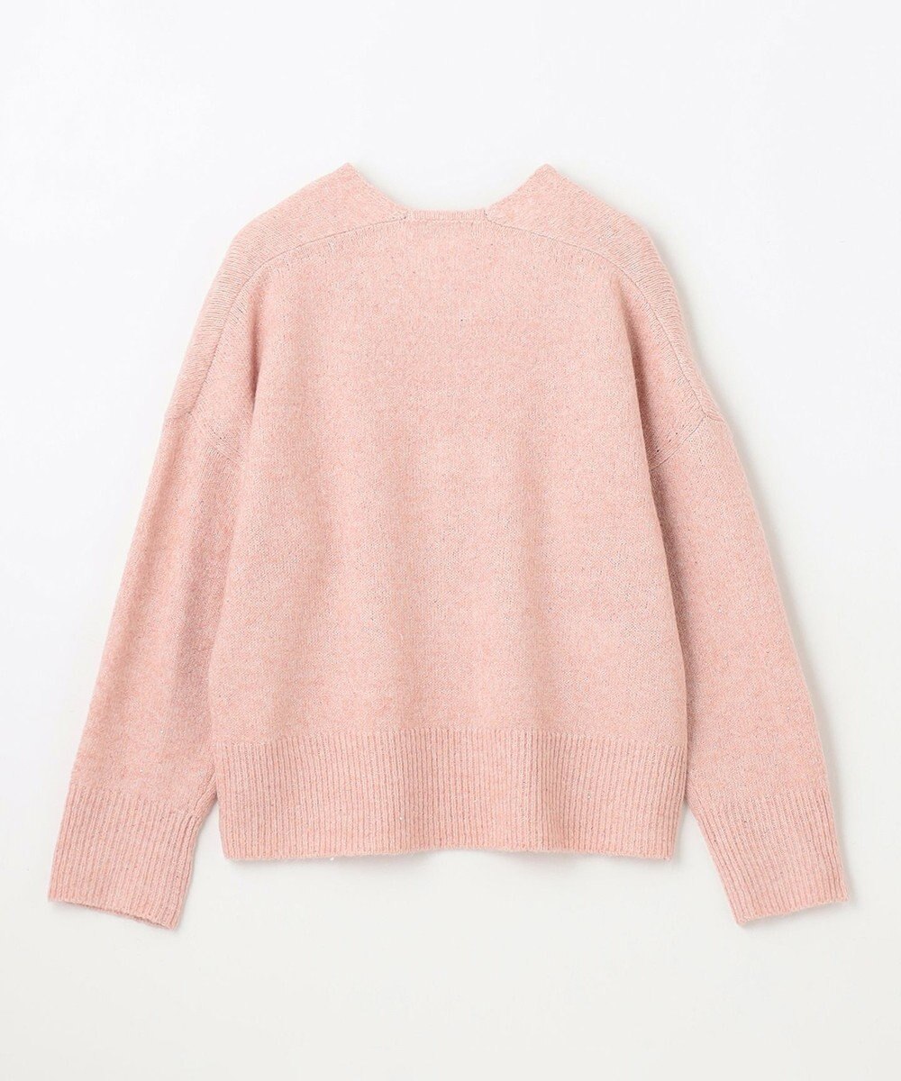 ANY シャイニースパンコールVネックニット 