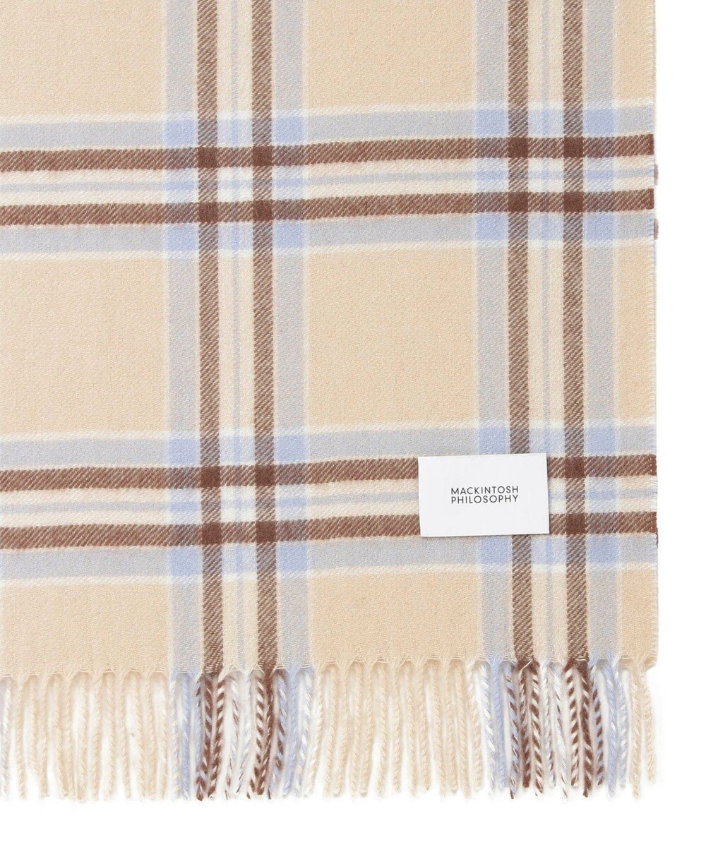 MOONBAT MACKINTOSH PHILOSOPHY(マッキントッシュ フィロソフィー）カシミヤ100％ クラシカルチェックマフラー 