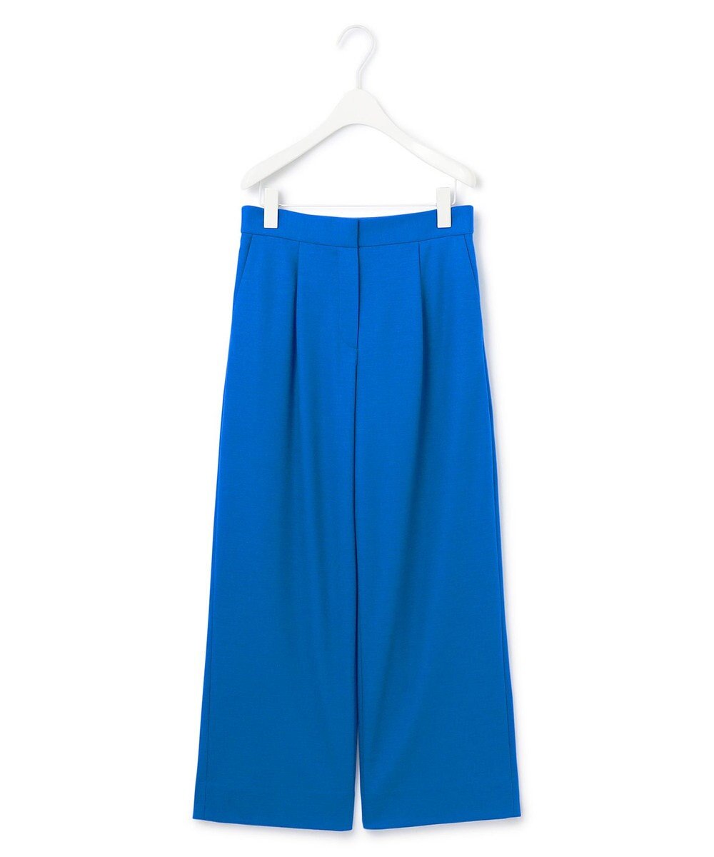 ICB 【洗える】 ウォッシャブルウールジャージー ワイドパンツ 