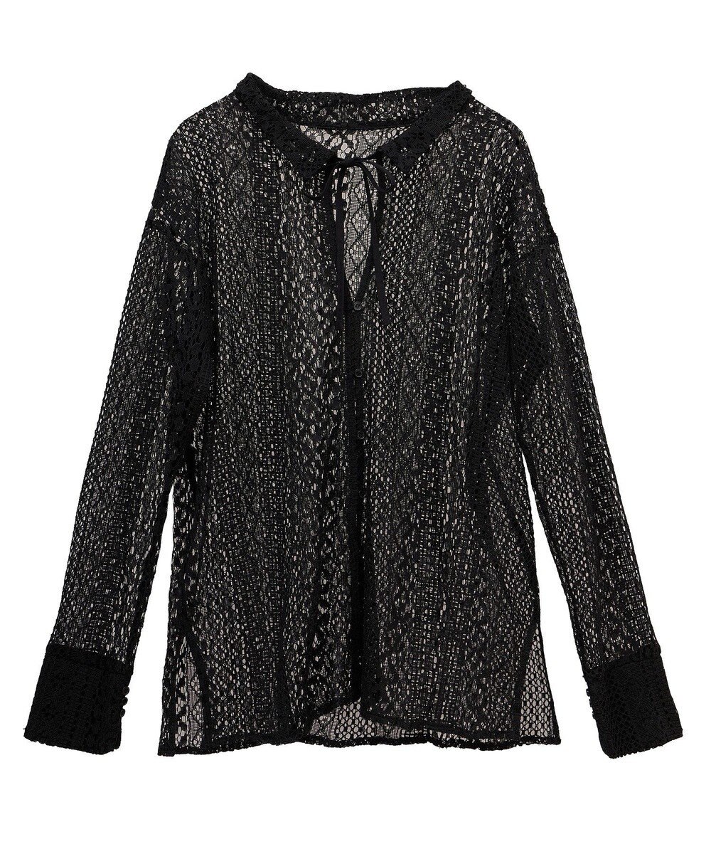 Green Parks ２ＷＡＹリボン付きレースシャツ 