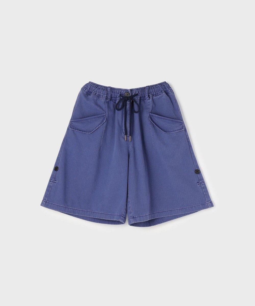 GRACE CONTINENTAL ヘリンボーンツイルハーフパンツ 