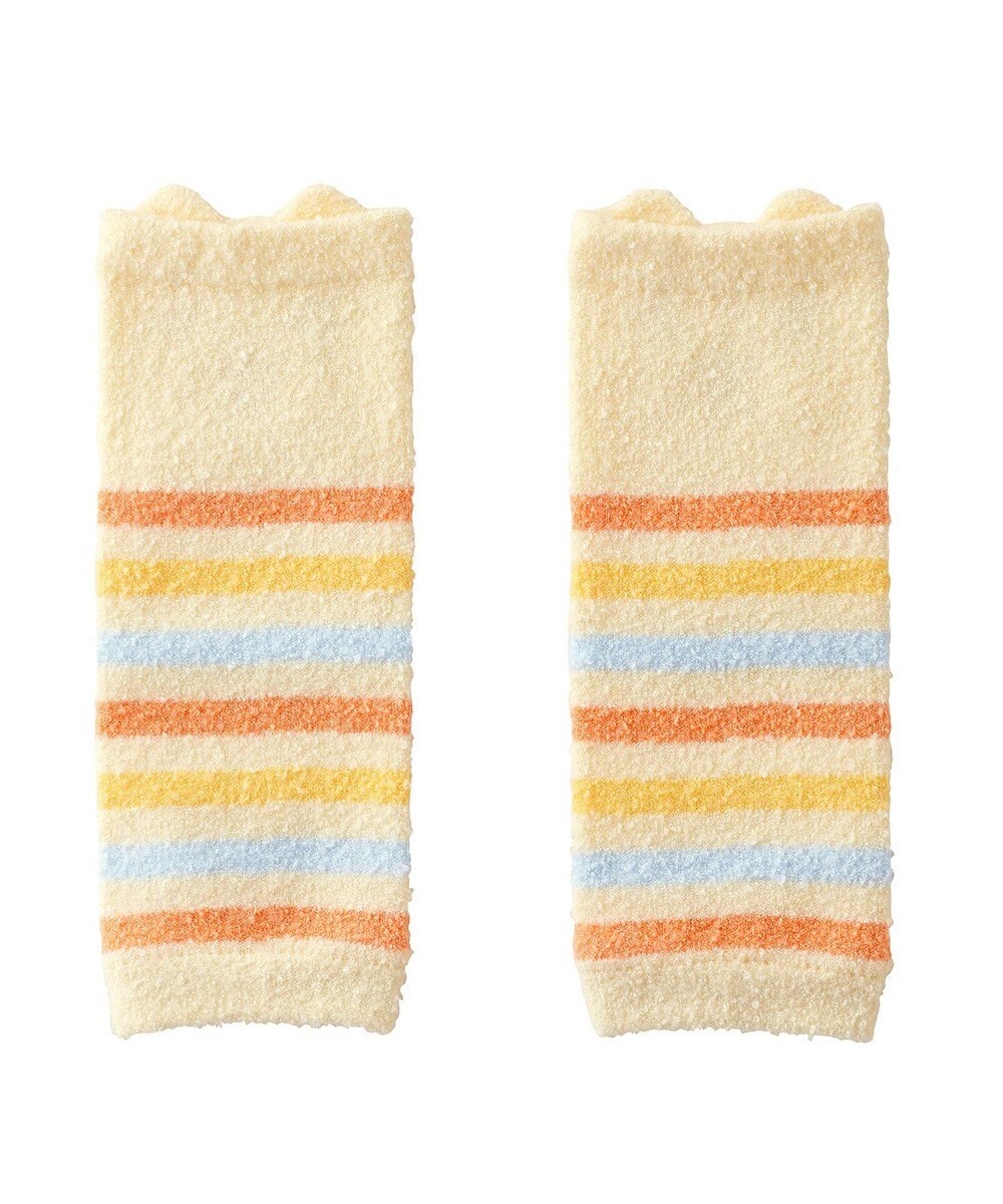 MIKI HOUSE HOT BISCUITS くまのお顔 あったかレッグウォーマー 