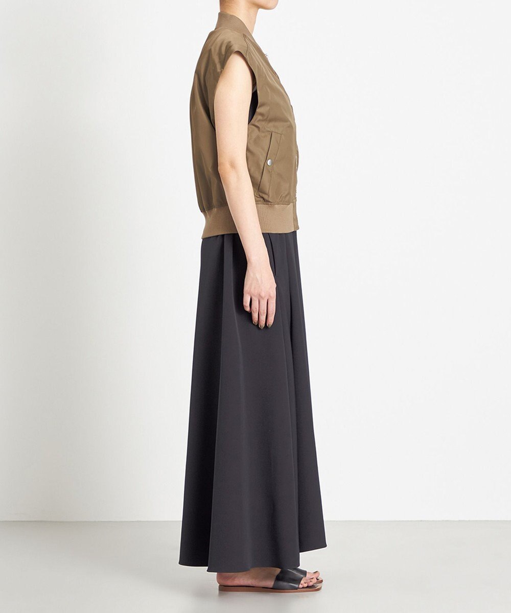 NAVE 【Nave　洗える】リサイクルツイル ノースリーブブルゾン 