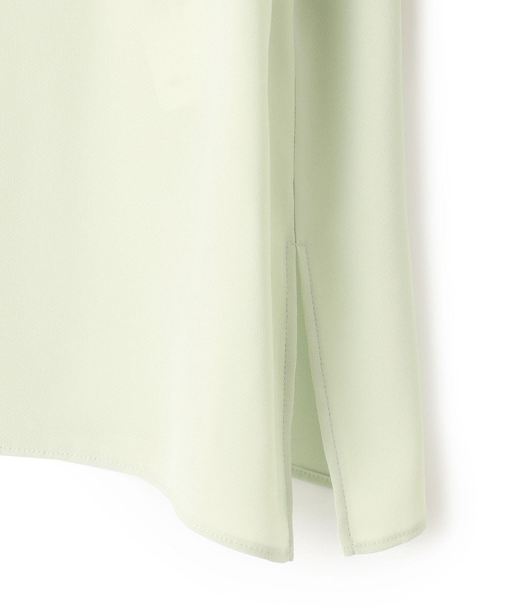 ICB 【WEB限定カラーあり・速乾・洗える】BackSatinAmunzen スカーフタイブラウス 