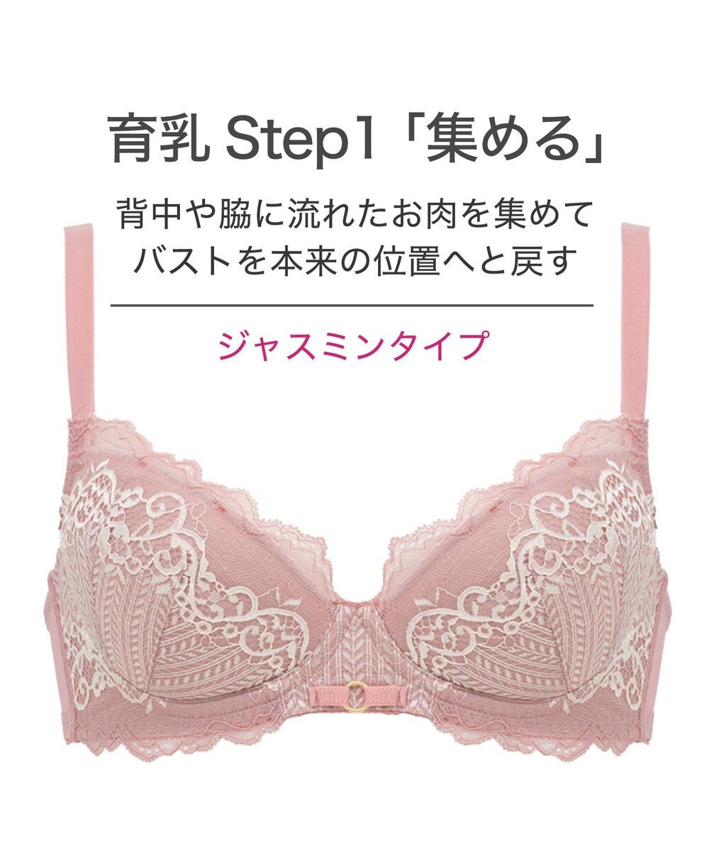 BRADELIS New York 【BRADELIS New York】ジャスミンステップ１ブラ23S1 しっかりバストを集めてナチュラルなシルエットを作る補整ブラ 