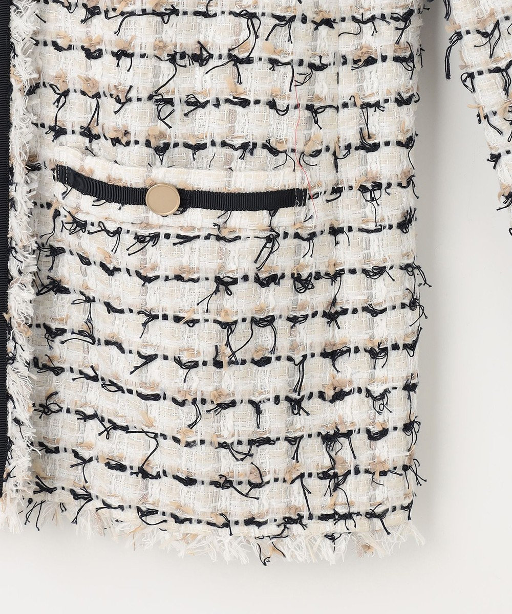 自由区 ファンシーツイード ジャケット 