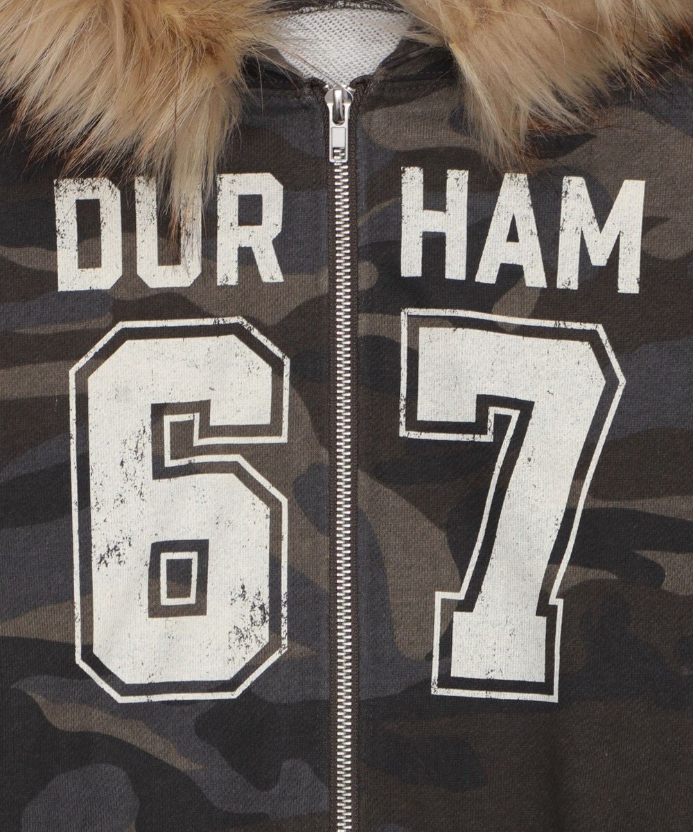 WEGO ファーフードショートZIPパーカー 