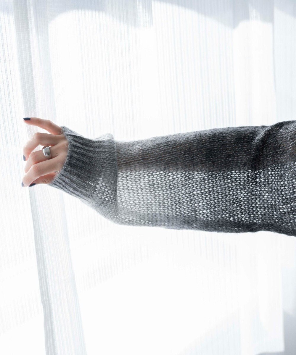 WEGO グラデーションメッシュニット 