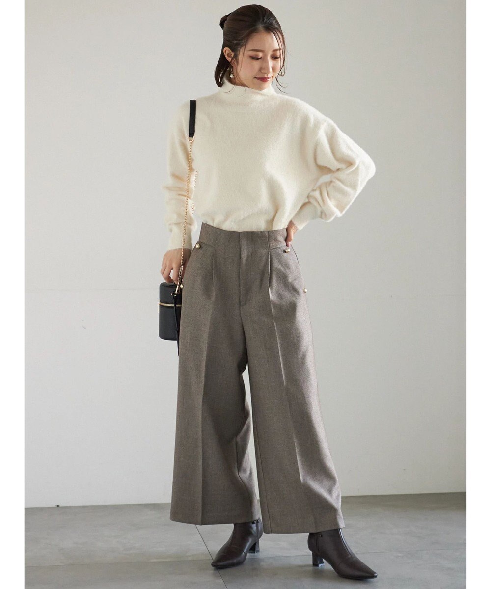 Te chichi ツイーディーワイドクロップトパンツ 