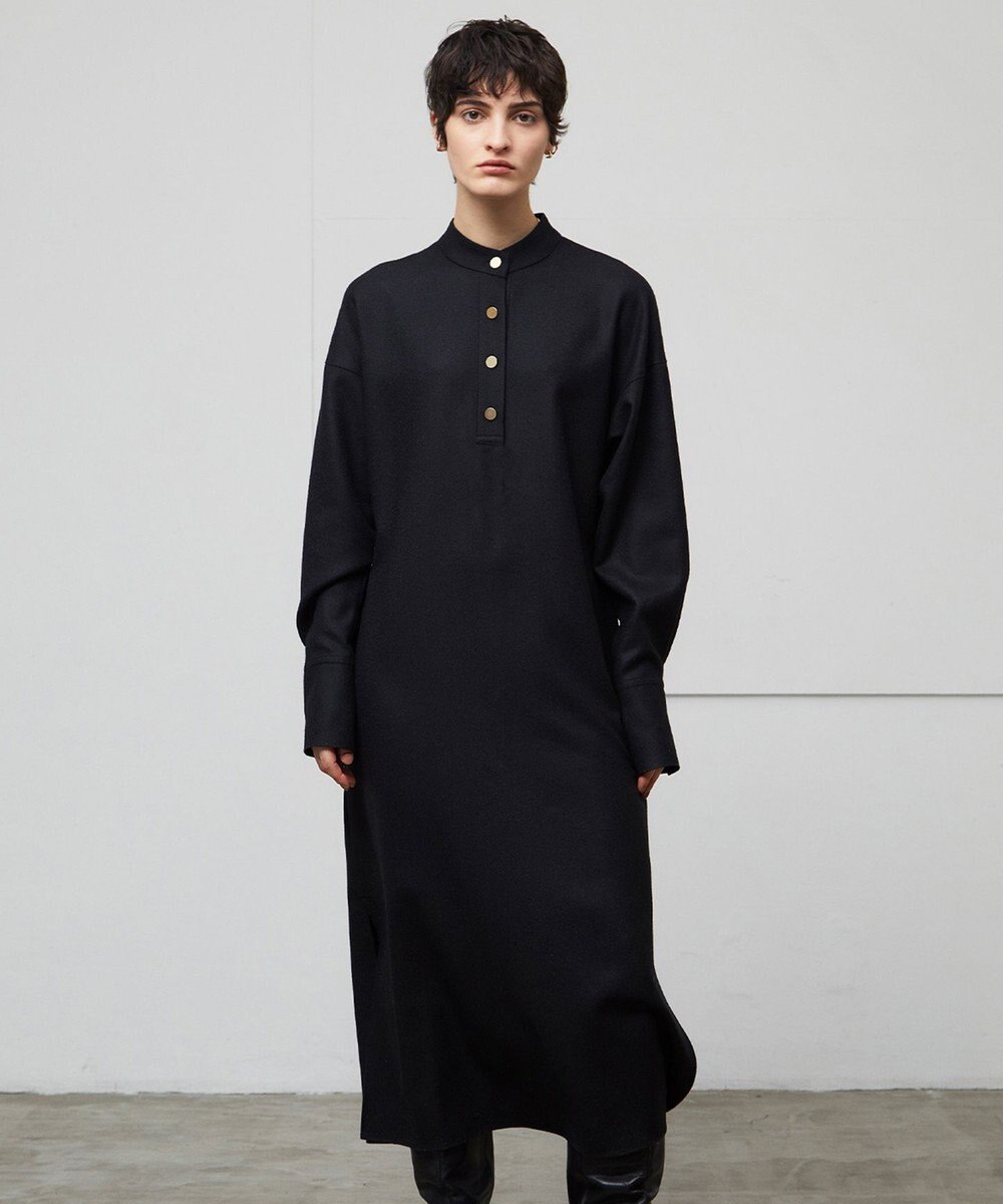 BEIGE， TERNES / ドルマンスリーブウールワンピース 