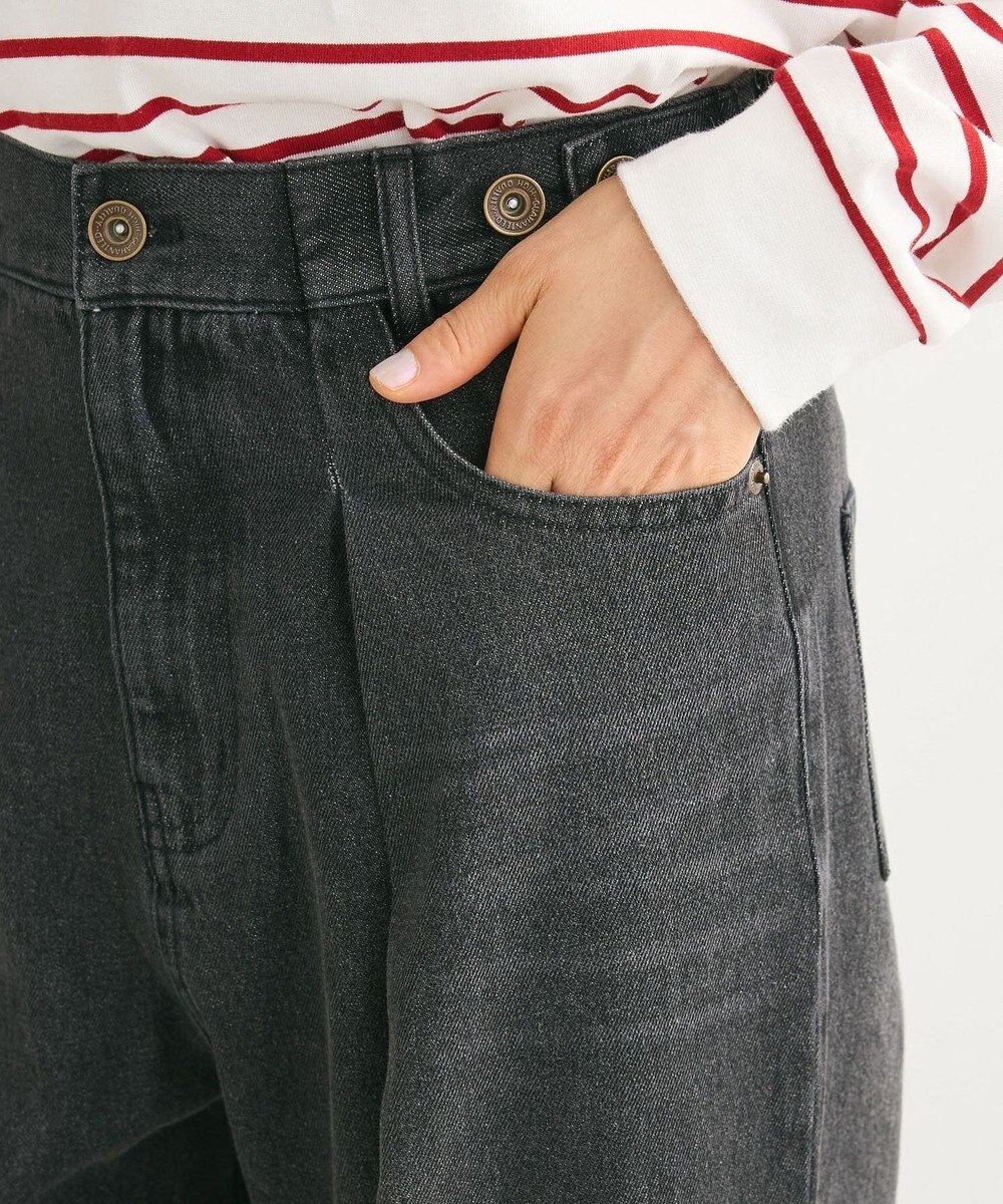 Green Parks ・ＳＵＧＡＲ　ＳＰＯＯＮ　デニムタックワイドパンツ 