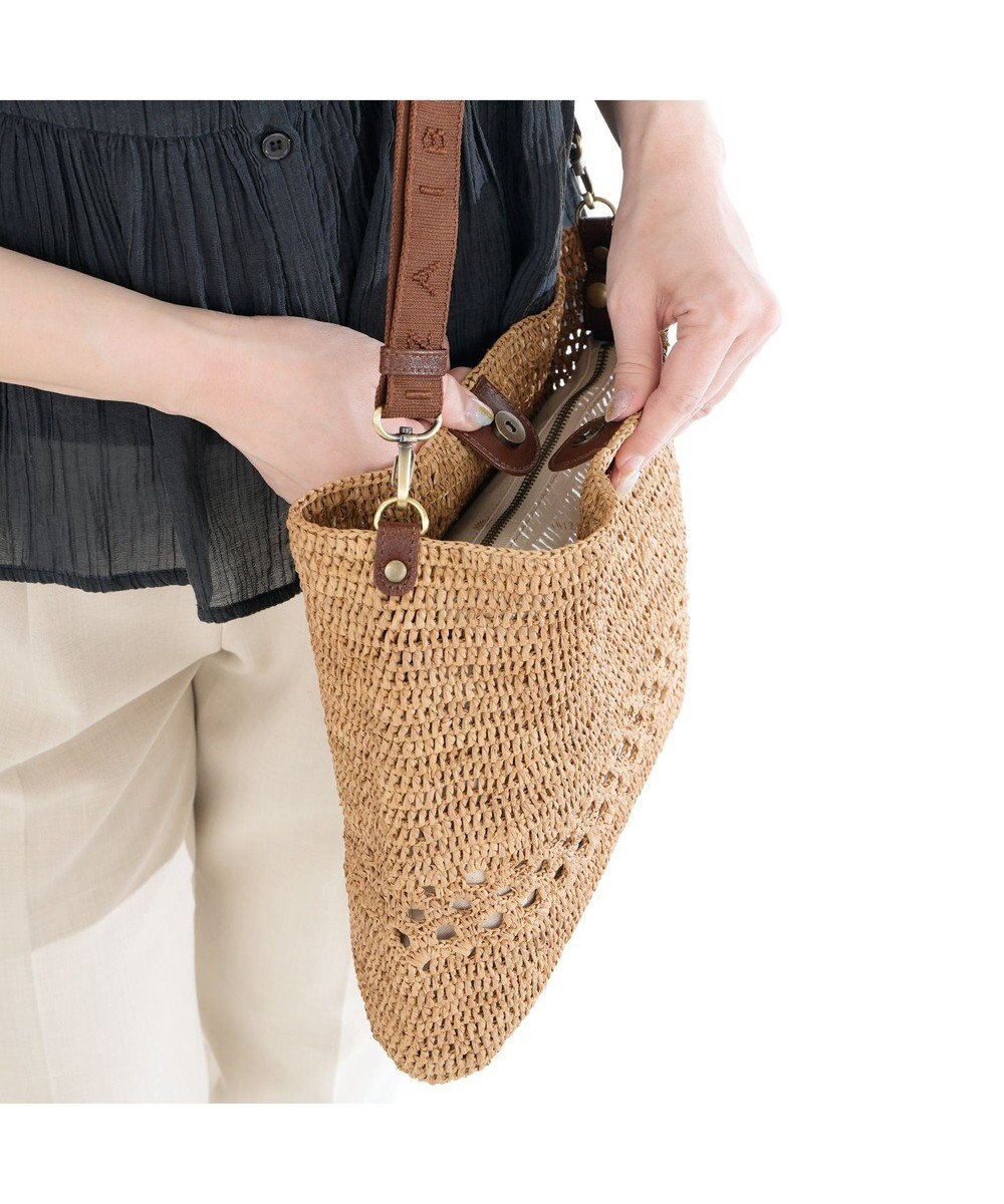 IBIZA ラフィア　ショルダーバッグ 