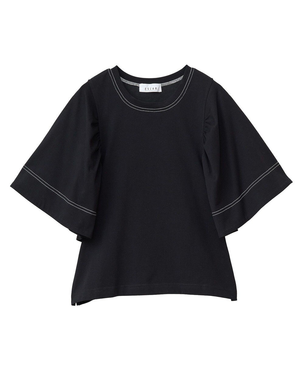 Green Parks ■ＥＳＣＡＲ　バイカラーｓｔフレアスリーブＴＥＥ 