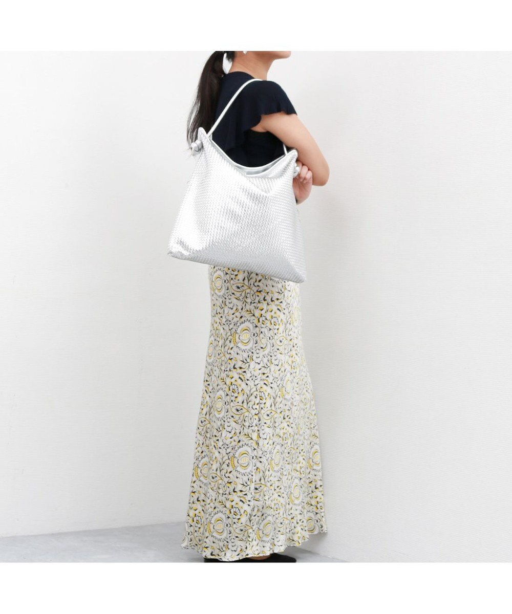 UNBILLION ペルケ perche / レザーメッシュ1本手結びトート 