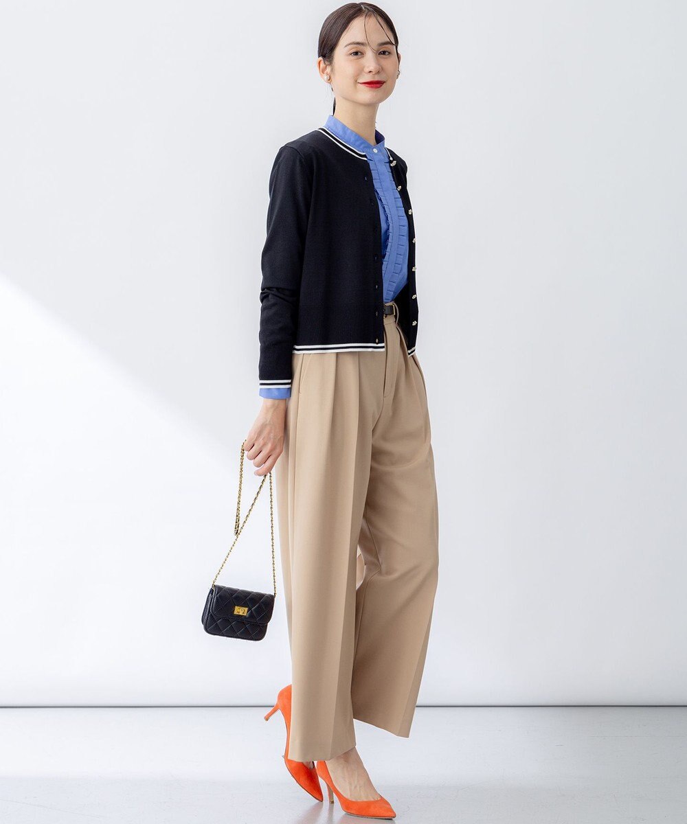 組曲 フラワーメタル ニット カーディガン 