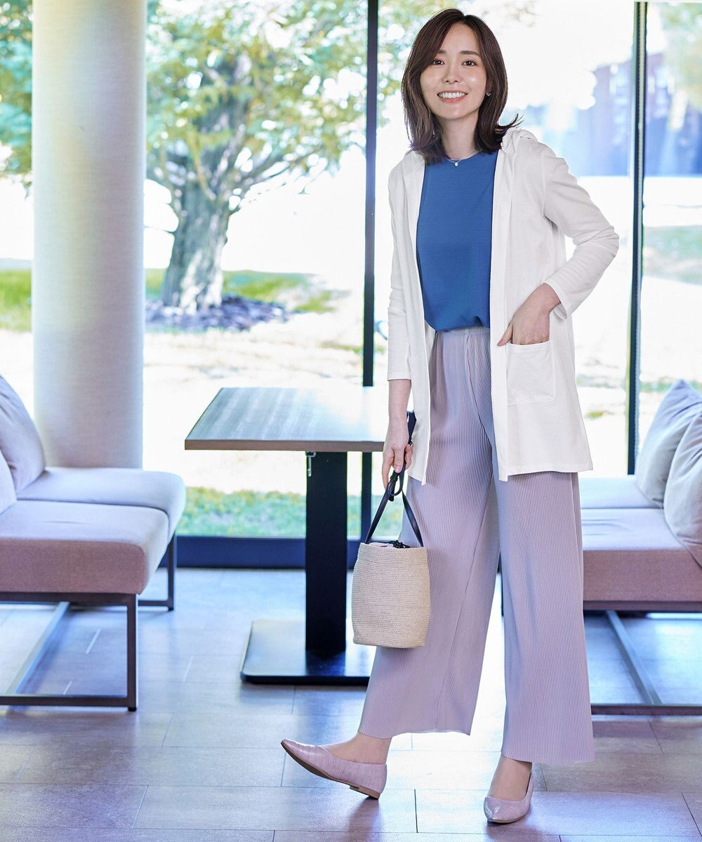 Tiaclasse 【小倉優子さん着用・UVケア・接触冷感】“やみつき”カットソーパーカーカーデ 