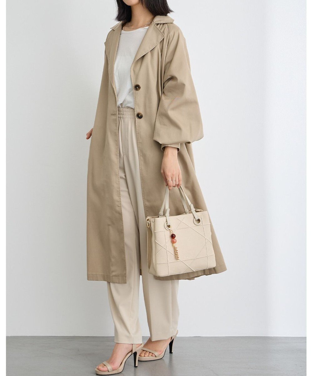 MioFIRANO カジュアルシッククロスラインハンドバッグ 2WAY チャーム付き　FIRANO フィラノ 