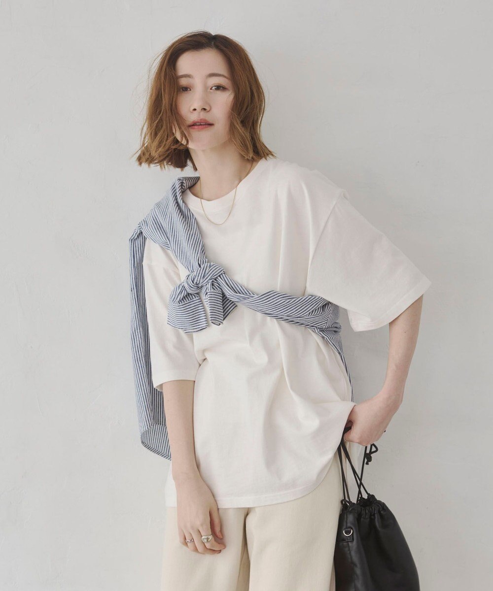 WEGO 【ユニセックス着用ITEM/SMLサイズ展開】コットンクルーネックT（SS） 