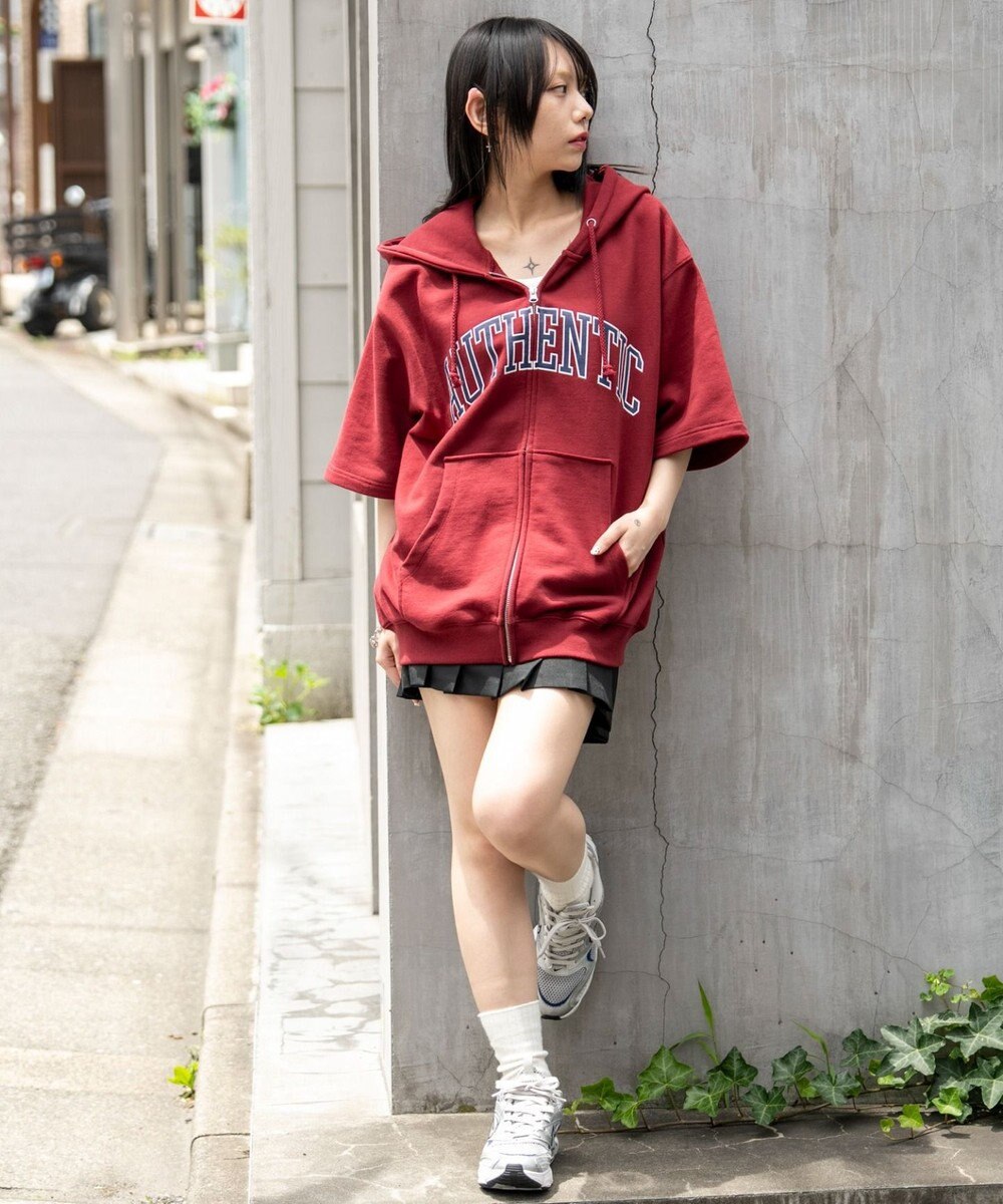 WEGO 【ユニセックス着用ITEM】カレッジロゴジップパーカー（SS） 