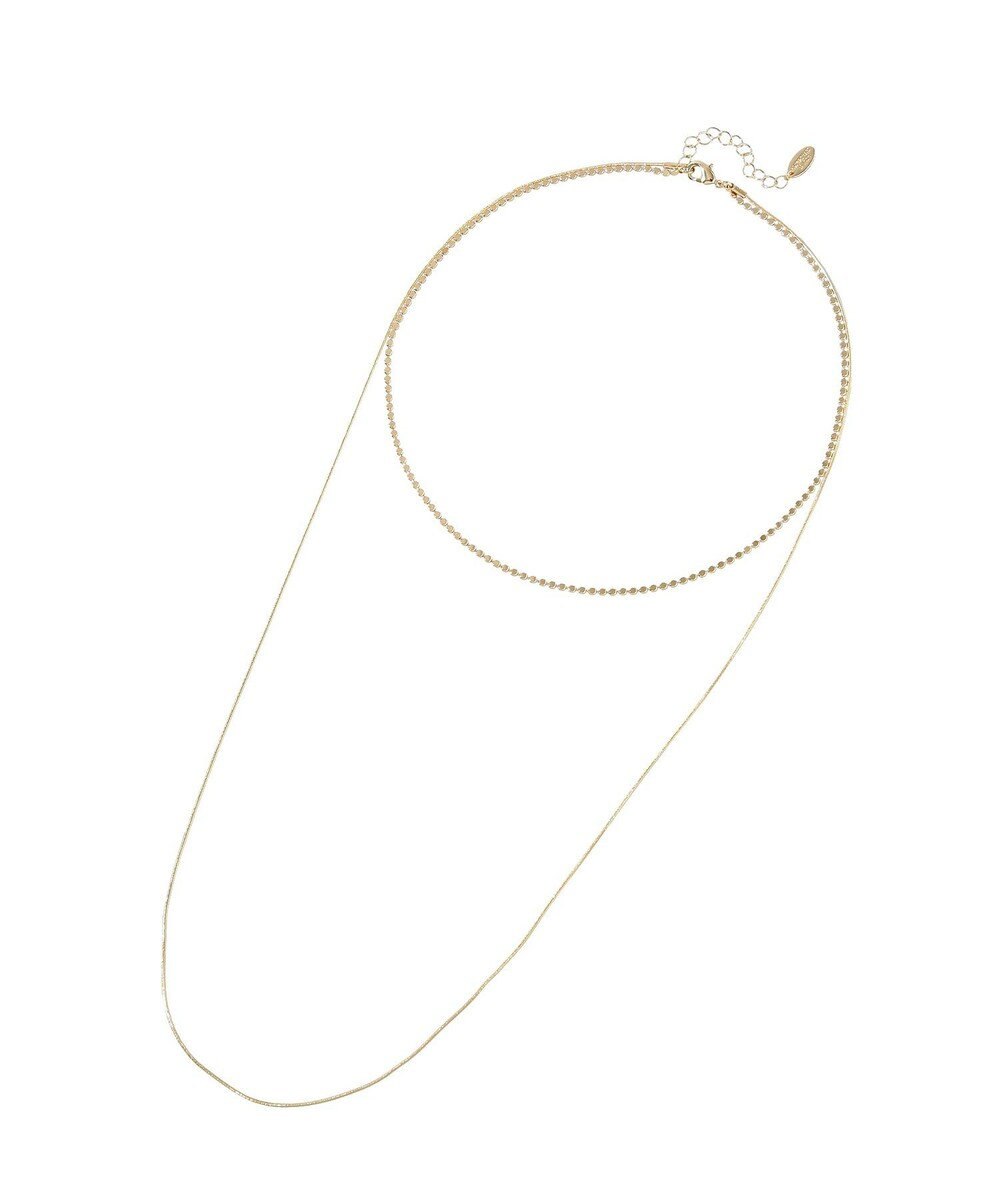 AMERICAN HOLIC フラットボールチェーン2連ネックレス 